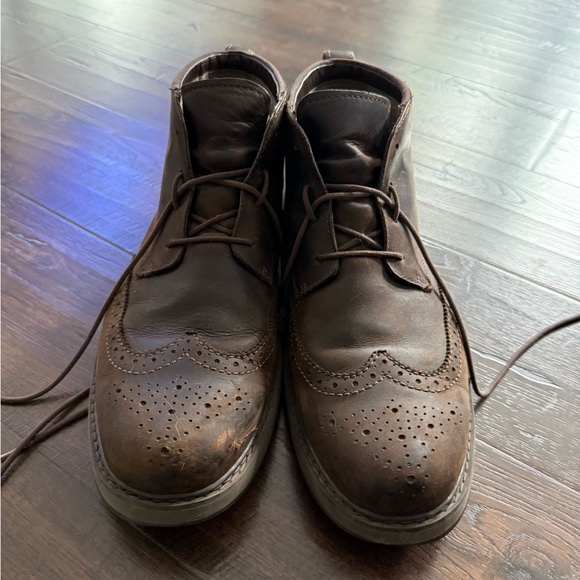 Timberland Brown Leather Oxfords with Moc-Toe Design main image 7